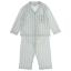 Picture of Beau KiD Boys Embroidered Crown Stripe Pyjamas Set X 2 - Blue Lemon