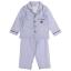 Picture of Beau KiD Boys Embroidered Crown Stripe Pyjamas Set X 2 - Blue Navy