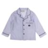 Picture of Beau KiD Boys Embroidered Crown Stripe Pyjamas Set X 2 - Blue Navy