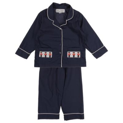 Picture of Beau KiD Boys Smocked Pyjamas Set X 2 - Navy Blue