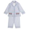 Picture of Beau KiD Boys Smocked Pyjamas Set X 2 - Sky Blue