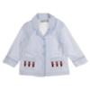 Picture of Beau KiD Boys Smocked Pyjamas Set X 2 - Sky Blue