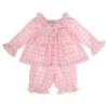 Picture of Beau KiD Baby Girls Check Pyjamas Set X 2 - Pink White
