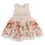 Picture of Beau KiD Girls Smocked Teddy & Roses Dress - Ivory Pink