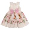 Picture of Beau KiD Girls Smocked Teddy & Roses Dress - Ivory Pink