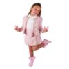 Picture of Beau KiD Girls Tweed Skirt Blouse & Jacket Set  X 3 - Pink White