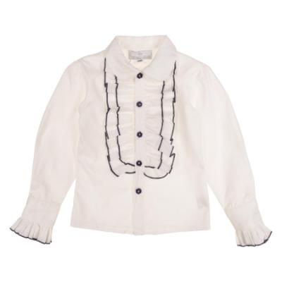 Picture of Beau KiD Girls Tweed Skirt Ruffle Blouse & Jacket Set  X 3 - Ivory