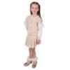 Picture of Beau KiD Girls Knitted Sweater & Pleated Skirt Set X 2 - Camel Ivory