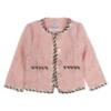 Picture of Beau KiD Girls Tweed Shorts Ruffle Blouse & Jacket Set  X 3 - Pink White