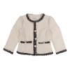 Picture of Beau KiD Girls Tweed Shorts Ruffle Blouse & Jacket Set  X 3 - Ivory Navy