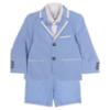 Picture of Beau KiD Boys Shirt, Bermuda Shorts, Jacket, Bow Tie & Belt Set  X 5 - Sky Blue