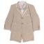 Picture of Beau KiD Boys Shirt, Bermuda Shorts, Jacket, Bow Tie & Belt Set  X 5 - Beige