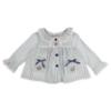 Picture of Beau KiD Baby Girls Embroidered Teddy Stripe Pyjamas Set X 2 - Blue Ivory