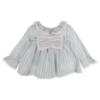 Picture of Beau KiD Baby Girls Embroidered Teddy Stripe Pyjamas Set X 2 - Blue Ivory