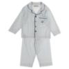 Picture of Beau KiD Boys Embroidered Teddy Pocket Stripe Pyjamas Set X 2 - Blue Ivory