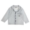 Picture of Beau KiD Boys Embroidered Teddy Pocket Stripe Pyjamas Set X 2 - Blue Ivory