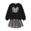 Picture of Mayoral Girls Winter Tulle Skirt Set X 2 - Black