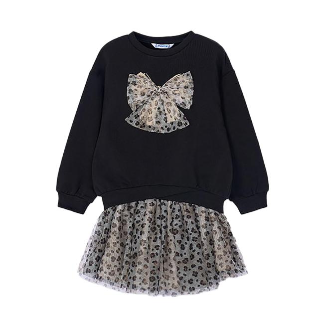 Picture of Mayoral Girls Winter Tulle Skirt Set X 2 - Black