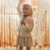 Picture of Mayoral Girls Winter Sequin Combined Dress Set X 2 - Ivory Beige
