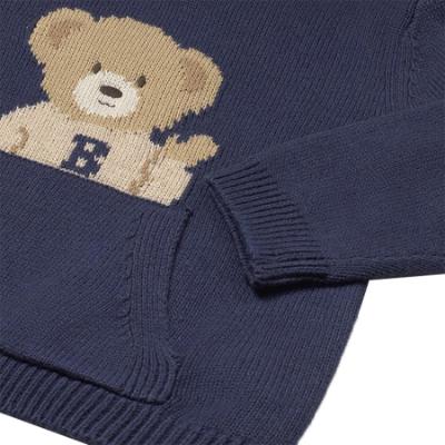 Picture of Mayoral Toddler Boys Winter Oversized Teddy Jumper - Blue