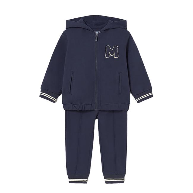 Picture of Mayoral Toddler Boys Winter Hooded Tracksuit Set X 2 - Navy Blue