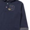 Picture of Mayoral Toddler Boys Winter Polo Top With Teddy Applique - Navy Blue