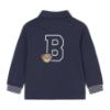 Picture of Mayoral Toddler Boys Winter Polo Top With Teddy Applique - Navy Blue