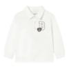 Picture of Mayoral Toddler Boys Winter Polo Top With Teddy Applique - Ivory
