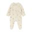 Picture of Mayoral Newborn Baby Winter Front Opening Velour Onesie - Ivory Sage Green
