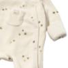 Picture of Mayoral Newborn Baby Winter Front Opening Velour Onesie - Ivory Sage Green