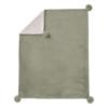 Picture of Mayoral Newborn Baby Winter Faux Fur Pom Pom Blanket - Sage Green