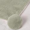 Picture of Mayoral Newborn Baby Winter Faux Fur Pom Pom Blanket - Sage Green