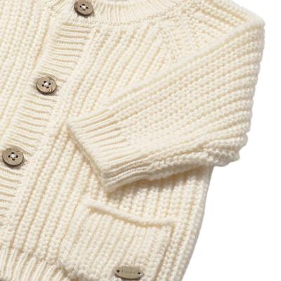 Picture of Mayoral Newborn Baby Winter Knit Cardigan - Ivory