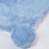 Picture of Mayoral Newborn Baby Winter Faux Fur Pom Pom Blanket - Blue Bell