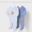 Picture of Mayoral Newborn Baby Winter Set of Bunny Onesies X 2 - Pale Blue Blue Bell