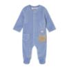 Picture of Mayoral Newborn Baby Winter Set of Bunny Onesies X 2 - Pale Blue Blue Bell