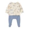 Picture of Mayoral Newborn Baby Winter Safari Top & Legging Gift Set X 2 - Blue Bell