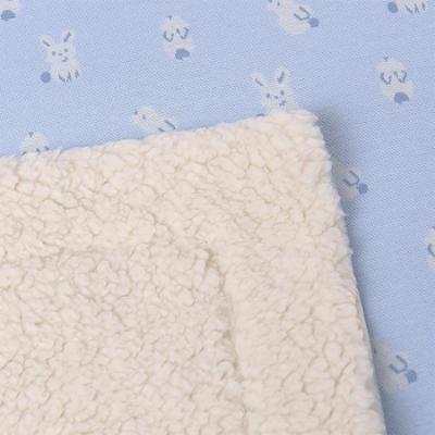 Picture of Mayoral Newborn Baby Winter Bunny Fleecy Blanket - Pale Blue