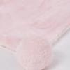 Picture of Mayoral Newborn Baby Winter Faux Fur Pom Pom Blanket - Baby Pink