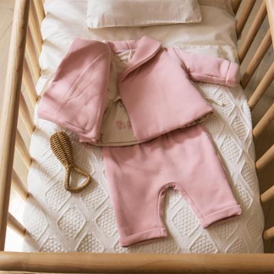 Picture of Mayoral Newborn Baby Winter Jacket Top Leggings Set X 3 - Beige Orchid Pink