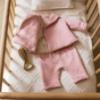 Picture of Mayoral Newborn Baby Winter Jacket Top Leggings Set X 3 - Beige Orchid Pink