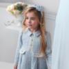 Picture of Rochy Girls Tweed Collection Long Sleeve Dress - Pale Blue