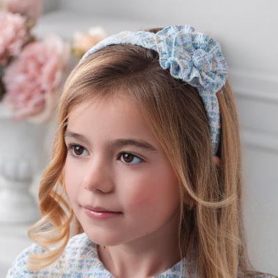 Picture of PRE ORDER Rochy Girls Tweed Collection Headband - Pale Blue