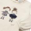 Picture of Mayoral Toddler Girls Winter Girlie Top & Velour Leggings Set X 2 - Ivory Navy