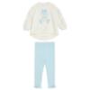 Picture of Caramelo Kids Girls Winter Snow Globe Hi Lo Tunic Legging Set X 2 - Ivory Blue