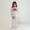 Picture of Caramelo Kids Girls Winter AOP Christmas Pyjamas Set X 2 - Ivory Red