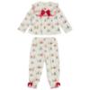 Picture of Caramelo Kids Girls Winter AOP Christmas Pyjamas Set X 2 - Ivory Red