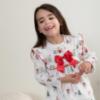 Picture of Caramelo Kids Girls Winter AOP Christmas Pyjamas Set X 2 - Ivory Red