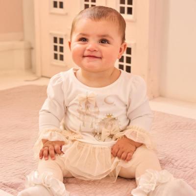 Picture of Caramelo Kids Girls Winter Make Believe Legging Set X 2 - Ivory Mink