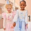 Picture of Caramelo Kids Girls Winter Royal Magic Tunic & Legging Set X 2 - Ivory Pink Silver